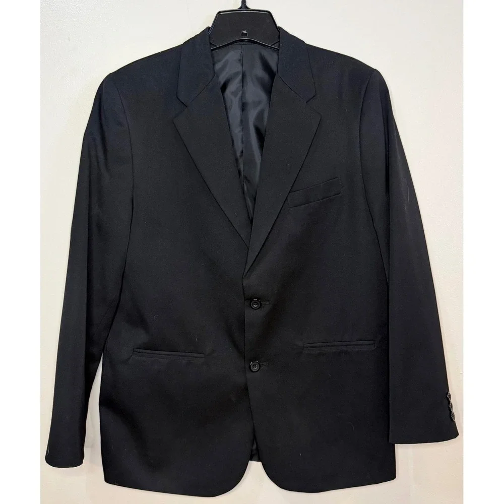 Arrow USA 1851 Kids Black Two‎ Button Blazer Jacket A821016H Size 18 REG